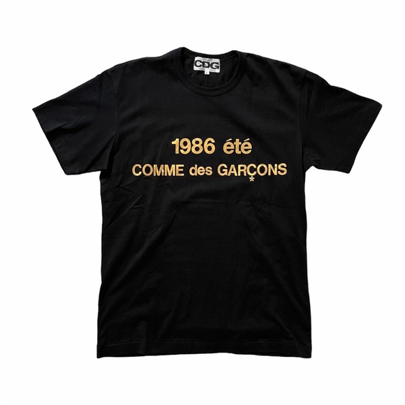 Comme des Garcons | Shirts | Cdg 986 Ete Comme Des Garons Black Tshirt Size  L | Poshmark